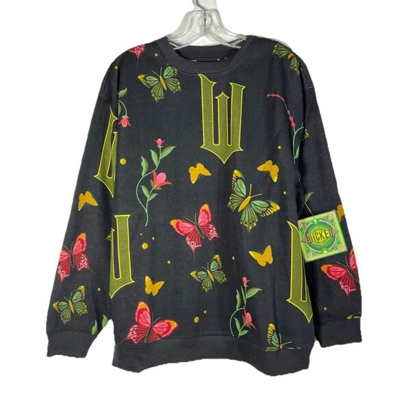 WICKED Womens Graphic Fleece Sweatshirt Medium - Picture 5 of 16